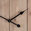 Wall Clock Natural Black 60 x 4 x 60 cm DMF For Discount