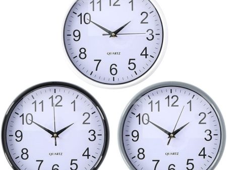 Wall Clock Ø 25 x 3 cm Multicolour polypropylene Discount