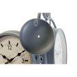 Wall Clock DKD Home Decor 43 x 14,5 x 47 cm Crystal Grey Golden Iron Traditional (2 Units) Online Sale