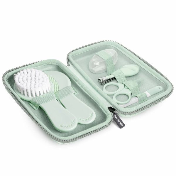 Baby Manicure Set Suavinex Green (7 Pieces) Hot on Sale