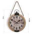 Wall Clock Versa Mapamundi 40 x 6,5 x 47 cm MDF Wood Fashion