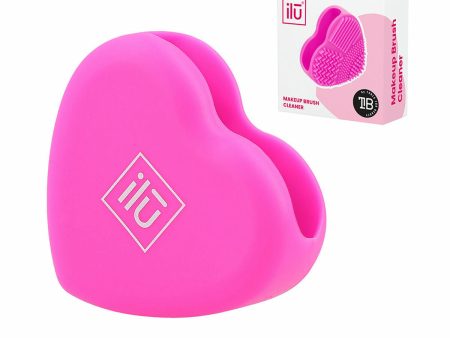 Make-up Brush Cleaner Ilū Brush Cleaner Heart Silicone (1 Unit) Fashion