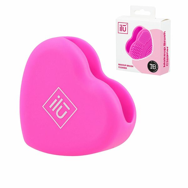 Make-up Brush Cleaner Ilū Brush Cleaner Heart Silicone (1 Unit) Fashion