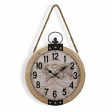 Wall Clock Versa Mapamundi 40 x 6,5 x 47 cm MDF Wood Fashion