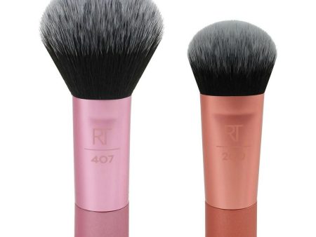 Set of Make-up Brushes Real Techniques Mini Brush Duo 2 Pieces (2 pcs) For Discount