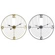 Wall Clock DKD Home Decor Black Golden Metal 60 x 3 x 60 cm Modern (2 Units) For Cheap