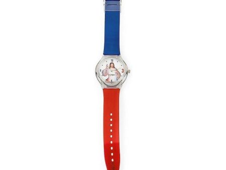 Unisex Watch Amen GESÙ Rosso Blu (Ø 39 mm) Sale