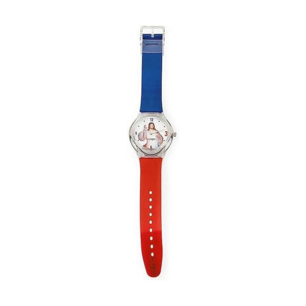 Unisex Watch Amen GESÙ Rosso Blu (Ø 39 mm) Sale