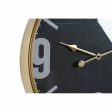 Wall Clock DKD Home Decor Crystal Black Golden Iron (60 x 6.5 x 80 cm) Cheap