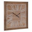 Wall Clock Natural Fir wood 60 x 5 x 60 cm Hot on Sale