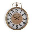 Wall Clock Versa Antiques Metal (6 x 60 x 48 cm) Discount