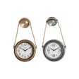 Wall Clock DKD Home Decor 28,5 x 8 x 50 cm Crystal Iron Vintage (2 Units) Hot on Sale