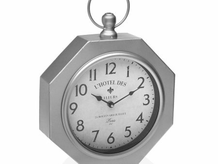 Wall Clock Versa GY Metal (28 x 8 x 40 cm) For Sale