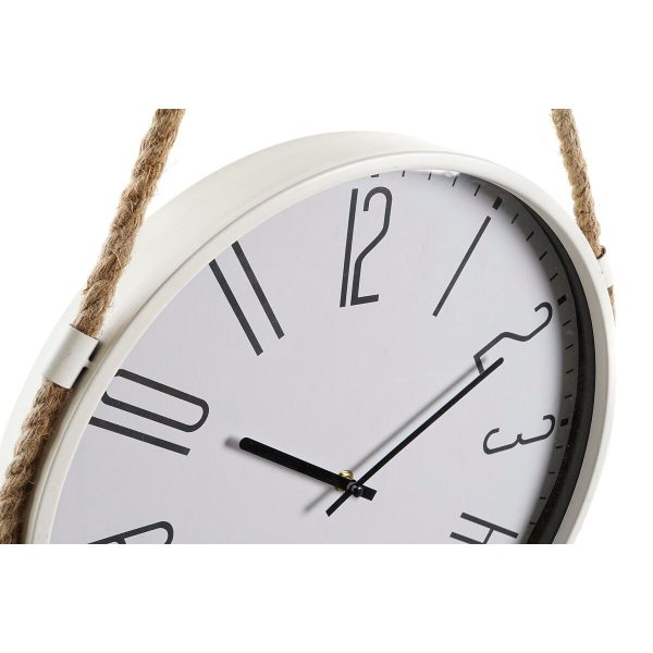 Wall Clock DKD Home Decor 40 x 4,5 x 55 cm Rope Iron (2 Units) Discount