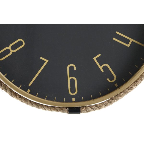 Wall Clock DKD Home Decor 40 x 4,5 x 55 cm Rope Iron (2 Units) Discount