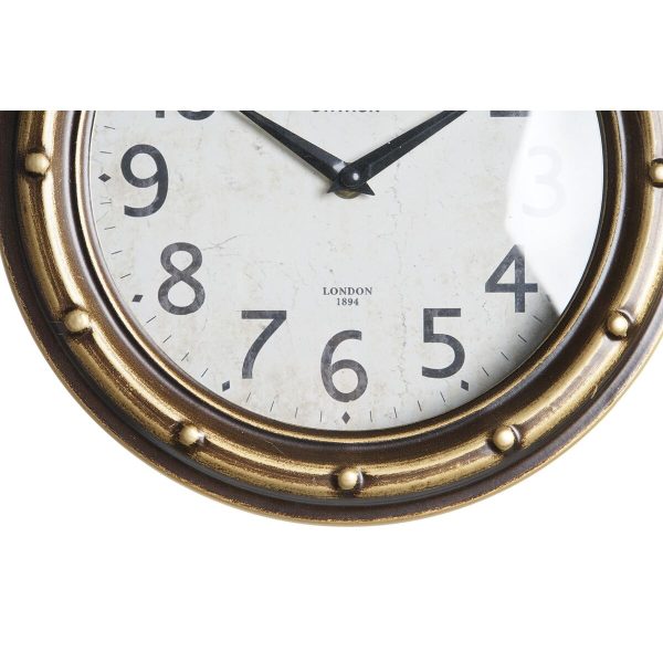 Wall Clock DKD Home Decor 28,5 x 8 x 50 cm Crystal Iron Vintage (2 Units) Hot on Sale