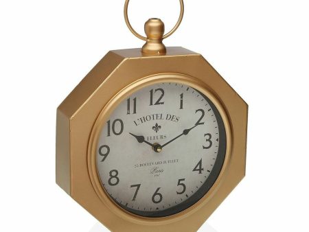 Wall Clock Versa GL Metal (28 x 8 x 40 cm) Hot on Sale