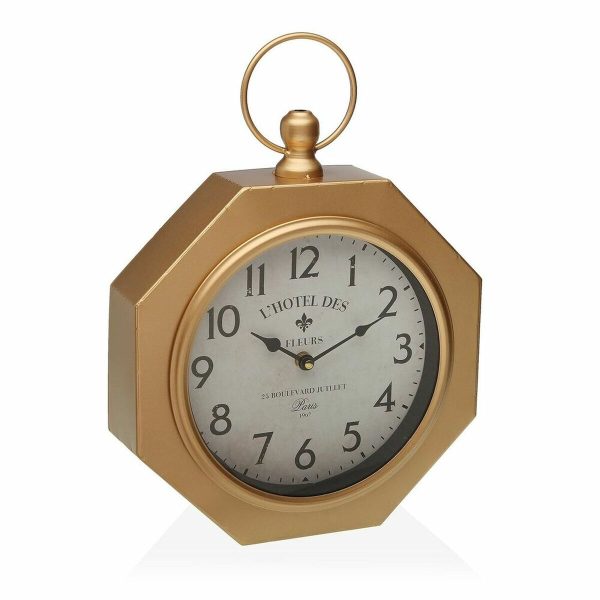 Wall Clock Versa GL Metal (28 x 8 x 40 cm) Hot on Sale