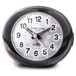 Analogue Alarm Clock Timemark Black LED Light Silent Snooze Night mode 9 x 9 x 5,5 cm (9 x 9 x 5,5 cm) Sale