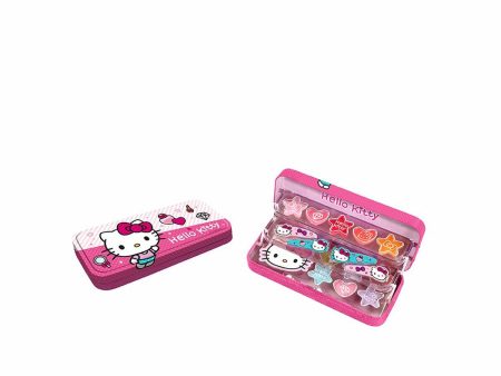 Children s Make-up Set Hello Kitty Hello Kitty Plumier Alumino Maquillaje 18 Pieces Discount