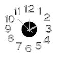 Wall Clock Sticker White Silver ABS EVA Ø 35 cm (6 Units) Cheap