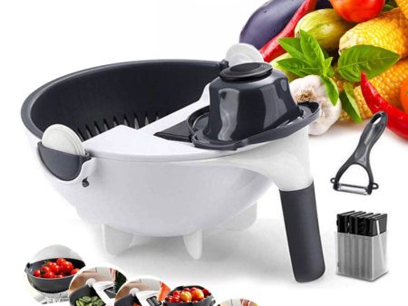 9 in 1 Mandoline Slicer Vegetable Slicer Potato Peeler Carrot Onion Grater with Strainer Kitchen Accessories Vegetable Cutter For Sale