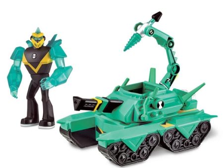 Ben 10 Transforming Vehicle With Figure - Diamond Head Power Tank Online Sale