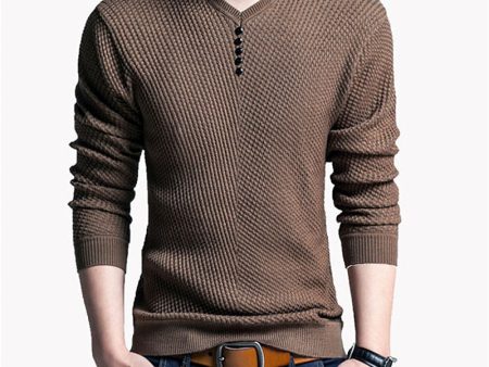 COODRONY Sweater Men Casual V-Neck Pullover Men Autumn Slim Fit Long Sleeve Shirt Mens Sweaters Knitted Cashmere Wool Pull Homme Sale