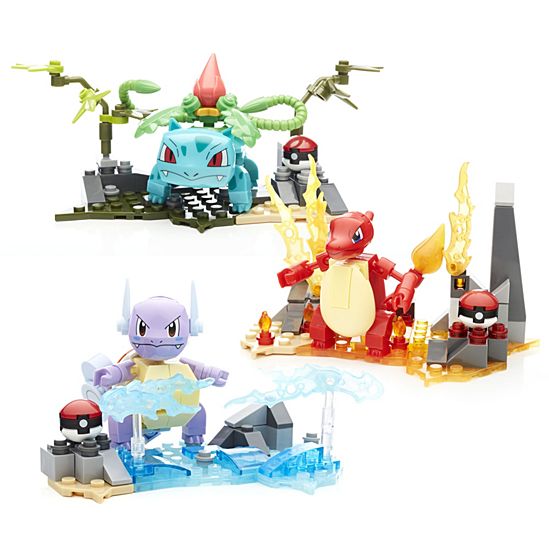 Mega Construx Pokemon Buildable Figures and Environments Gift Set Fashion