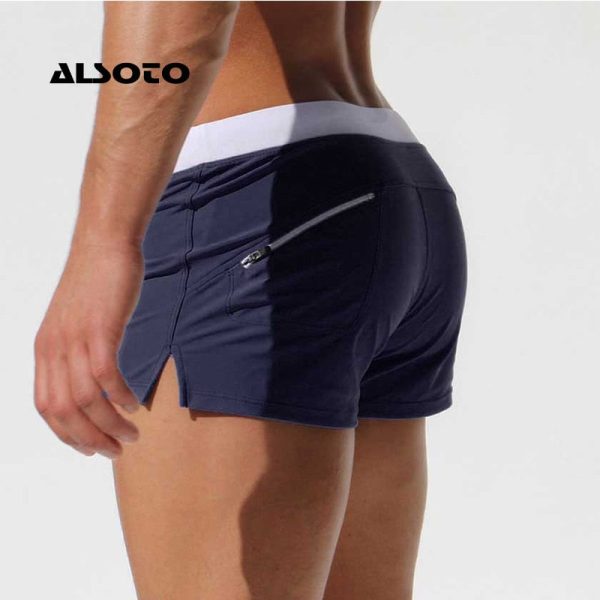 ALSOTO Summer Swimwear Men Breathable Men s Swimsuits Trunks Boxer Briefs Sunga SwimSuits Maillot De Bain Beach Shorts 2020 New Online now